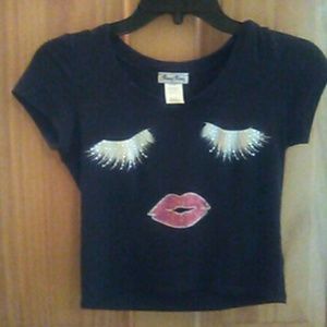 Girly shirt crop top